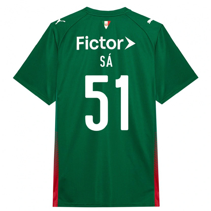 Danxen Uomo Maglia Luiz Sá #51 Verde Rosso Bianco Kit Gara Home 2026/27 Maglietta