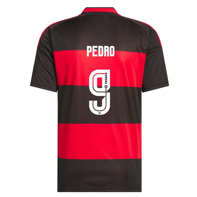 Danxen Uomo Maglia Pedro Guilherme Abreu Dos Santos #9 Rosso Nero Bianco Kit Gara Home 2026/27 Maglietta