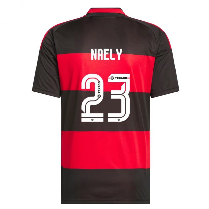 Danxen Uomo Maglia Naely #23 Rosso Nero Bianco Kit Gara Home 2026/27 Maglietta