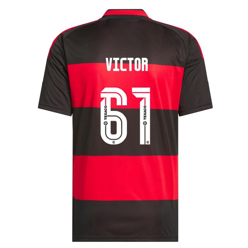Danxen Uomo Maglia João Souza #61 Rosso Nero Bianco Kit Gara Home 2026/27 Maglietta