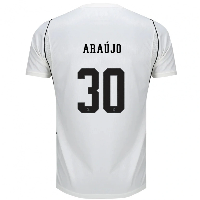 Danxen Uomo Maglia Matheus Araujo #30 Bianco Nero Rosso Kit Gara Home 2026/27 Maglietta