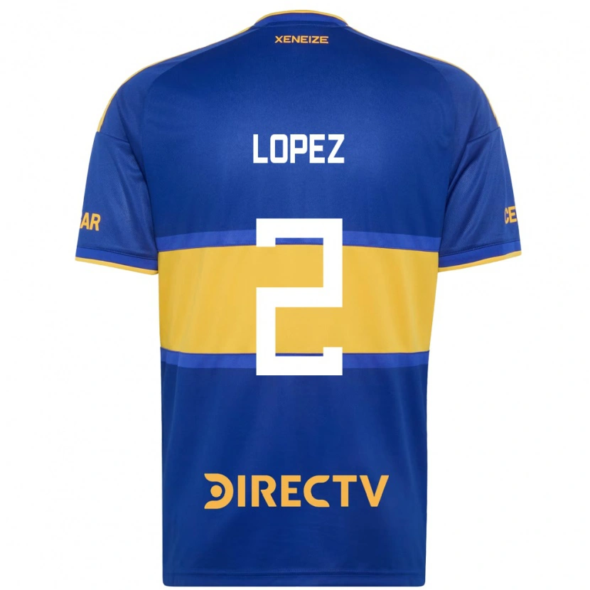 Danxen Uomo Maglia Lisandro Lopez #2 Blu Reale Giallo Kit Gara Home 2026/27 Maglietta