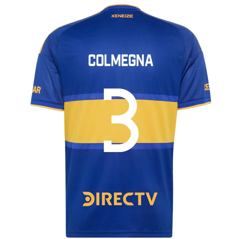 Danxen Uomo Maglia Agustín Colmegna #3 Blu Reale Giallo Kit Gara Home 2026/27 Maglietta