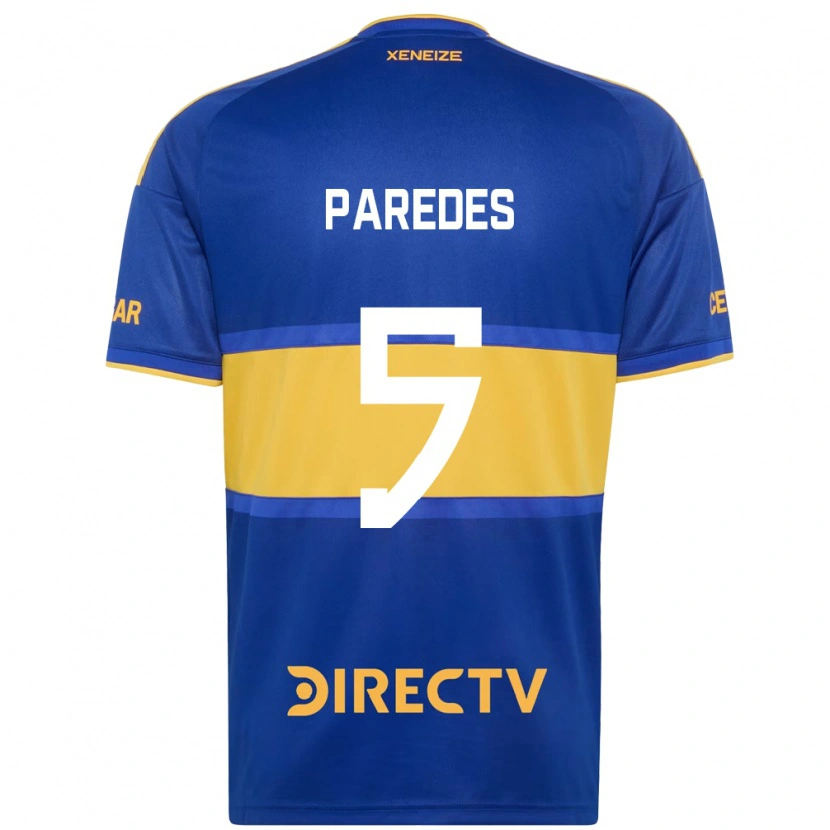 Danxen Uomo Maglia Leandro Paredes #5 Blu Reale Giallo Kit Gara Home 2026/27 Maglietta