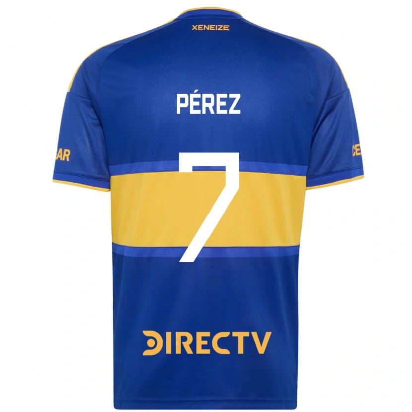 Danxen Uomo Maglia Franco Pérez #7 Blu Reale Giallo Kit Gara Home 2026/27 Maglietta
