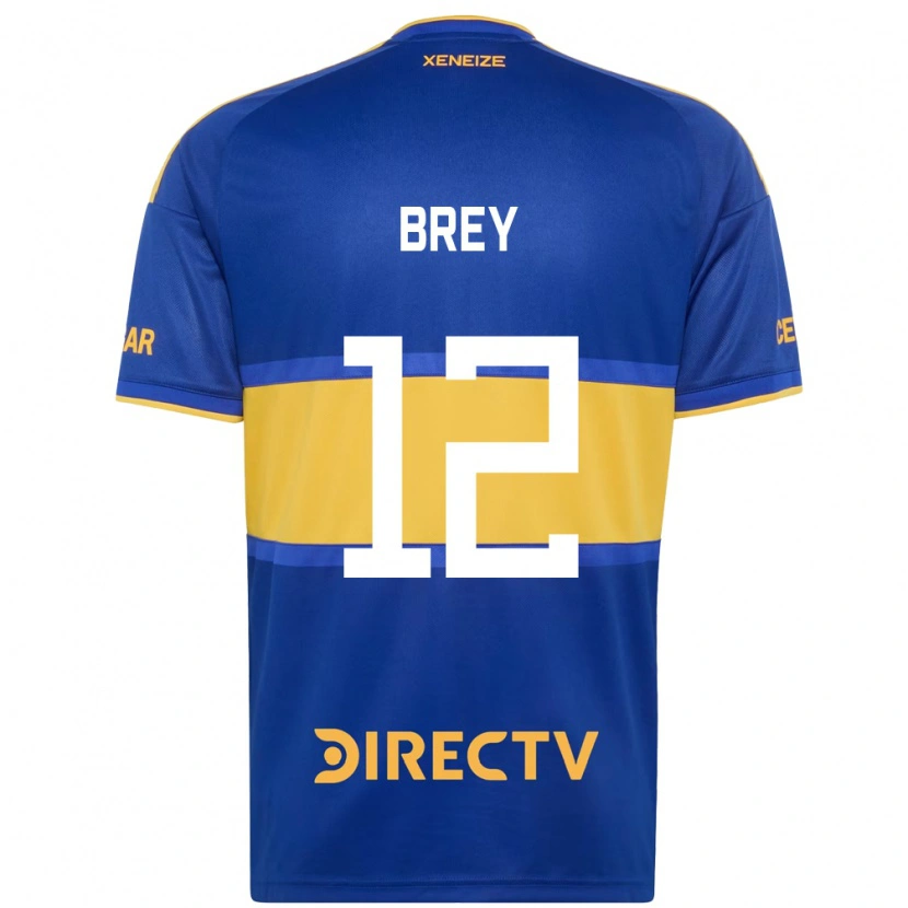 Danxen Uomo Maglia Leandro Brey #12 Blu Reale Giallo Kit Gara Home 2026/27 Maglietta