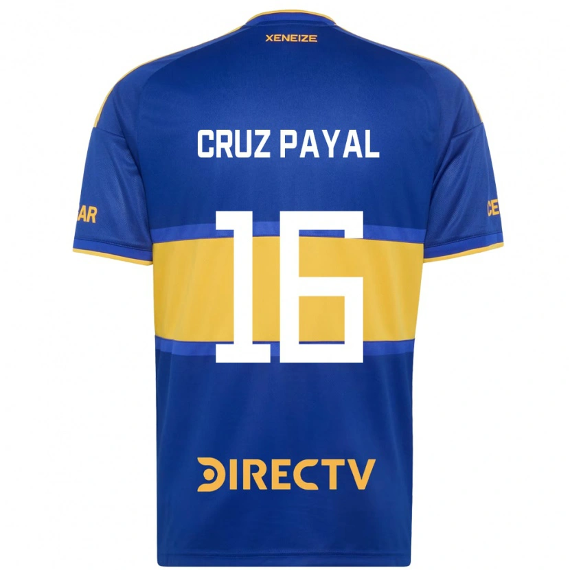 Danxen Uomo Maglia Juan Cruz Payal #16 Blu Reale Giallo Kit Gara Home 2026/27 Maglietta