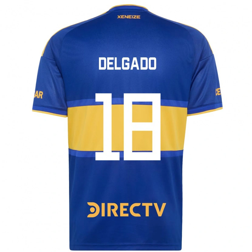 Danxen Uomo Maglia Milton Delgado #18 Blu Reale Giallo Kit Gara Home 2026/27 Maglietta
