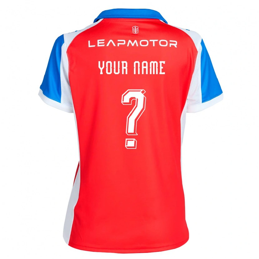 Danxen Uomo Maglia Il Tuo Nome #0 Rosso Blu Kit Gara Away 2026/27 Maglietta