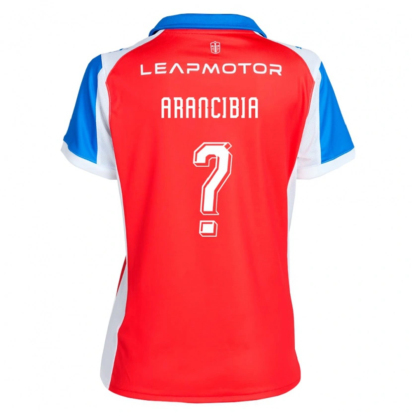 Danxen Uomo Maglia Carlos Arancibia #0 Rosso Blu Kit Gara Away 2026/27 Maglietta