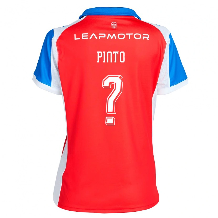 Danxen Uomo Maglia Pablo Pinto #0 Rosso Blu Kit Gara Away 2026/27 Maglietta