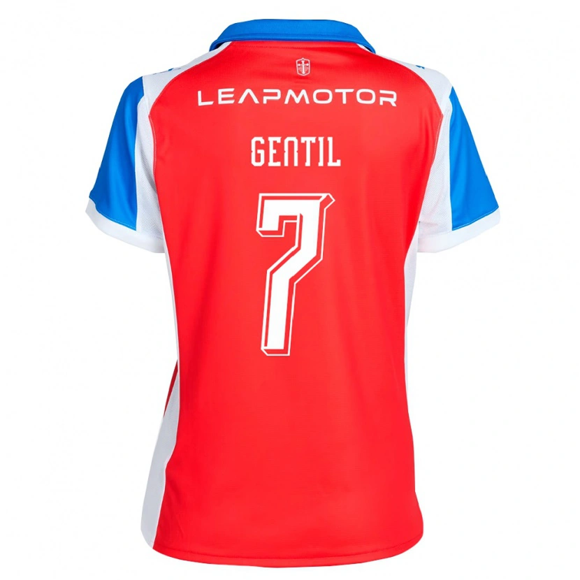Danxen Uomo Maglia Jader Gentil #7 Rosso Blu Kit Gara Away 2026/27 Maglietta
