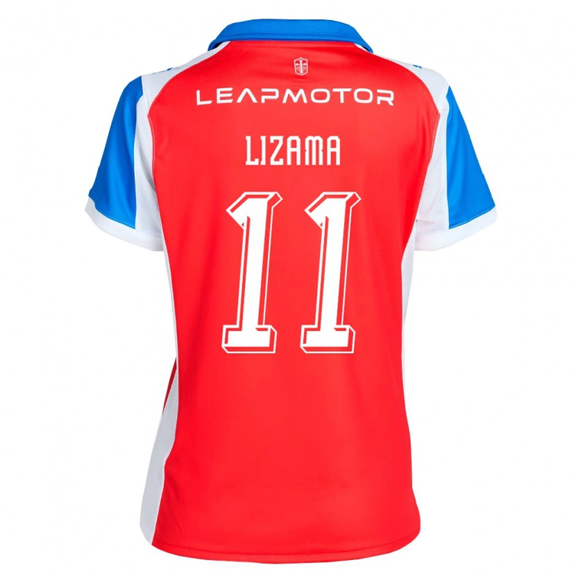 Danxen Uomo Maglia Bayron Lizama #11 Rosso Blu Kit Gara Away 2026/27 Maglietta