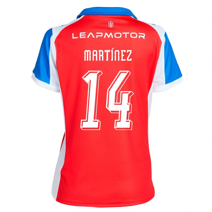 Danxen Uomo Maglia Jimmy Martínez #14 Rosso Blu Kit Gara Away 2026/27 Maglietta