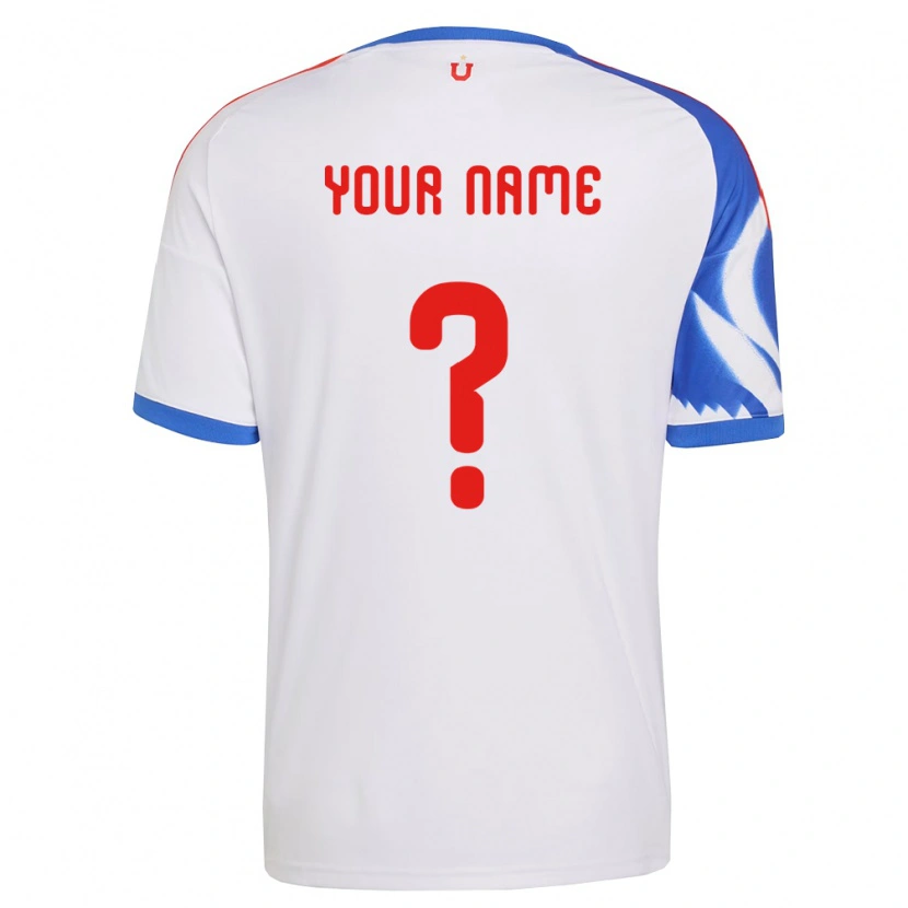 Danxen Uomo Maglia Il Tuo Nome #0 Bianco Blu Navy Kit Gara Away 2026/27 Maglietta