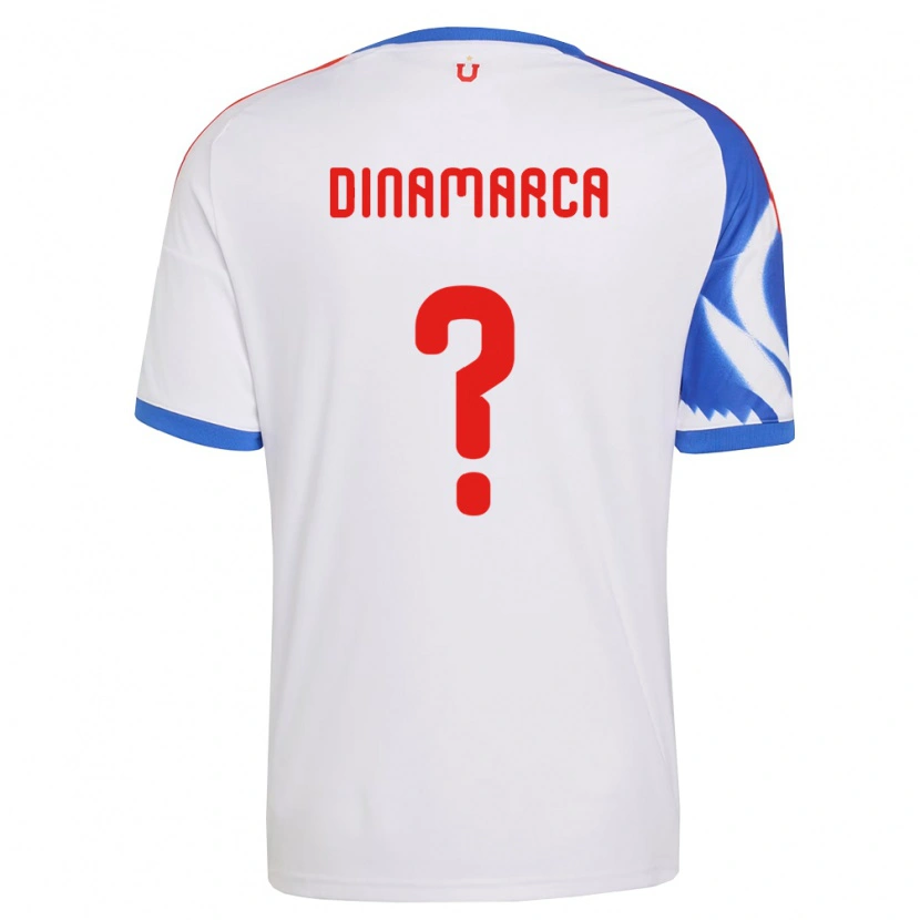 Danxen Uomo Maglia Benjamín Dinamarca #0 Bianco Blu Navy Kit Gara Away 2026/27 Maglietta
