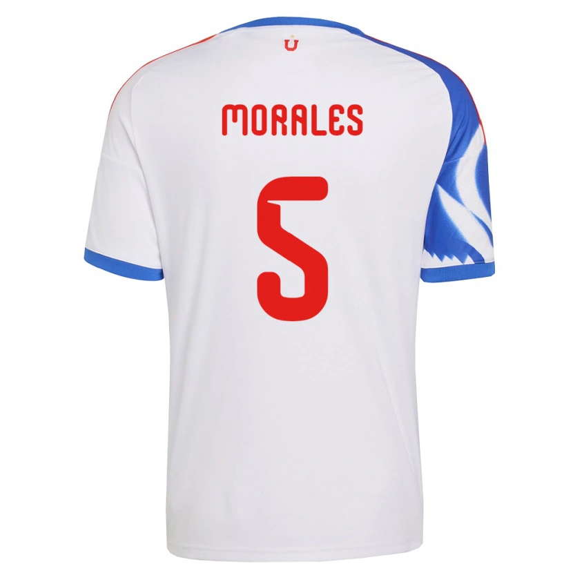 Danxen Uomo Maglia Mariana Morales #5 Bianco Blu Navy Kit Gara Away 2026/27 Maglietta