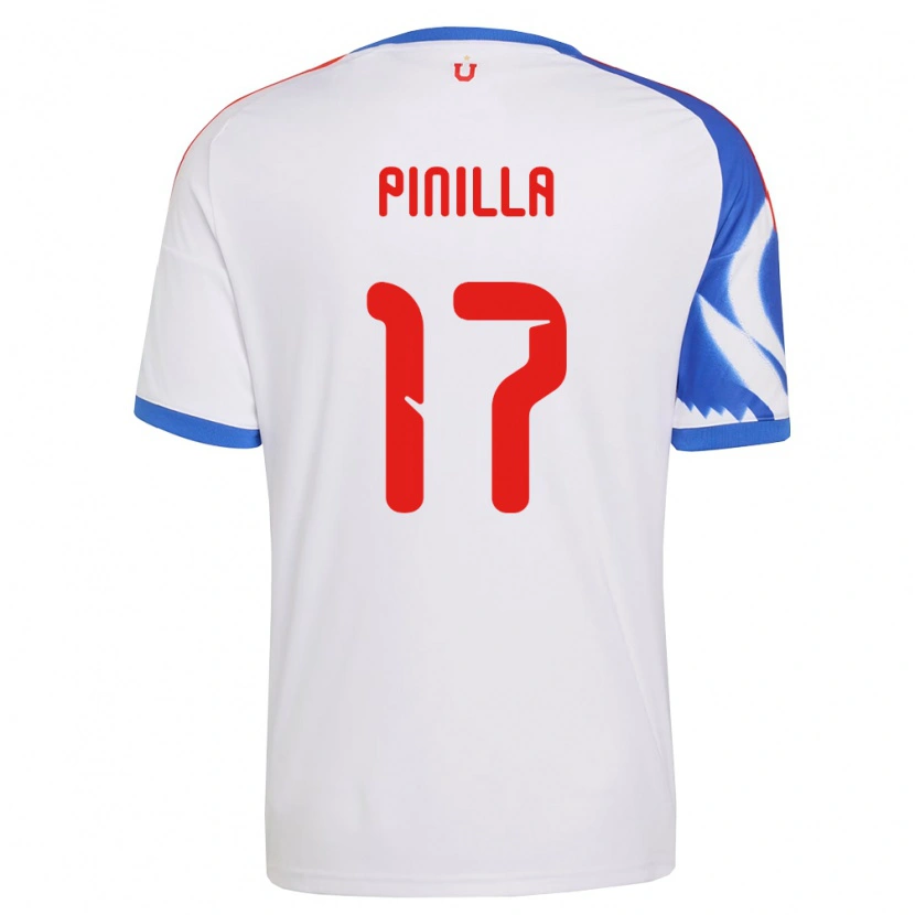 Danxen Uomo Maglia Fernanda Pinilla #17 Bianco Blu Navy Kit Gara Away 2026/27 Maglietta