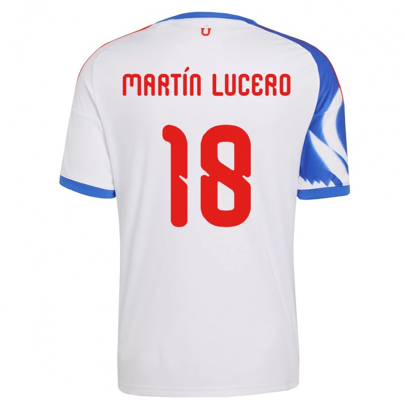 Danxen Uomo Maglia Juan Martín Lucero #18 Bianco Blu Navy Kit Gara Away 2026/27 Maglietta