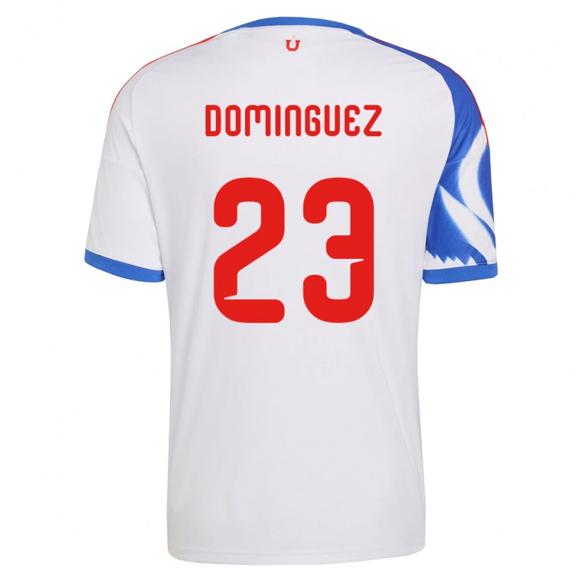 Danxen Uomo Maglia Nery Dominguez #23 Bianco Blu Navy Kit Gara Away 2026/27 Maglietta