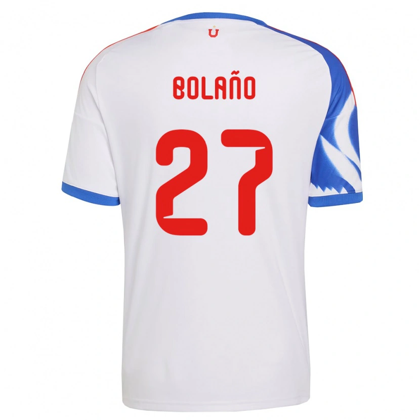 Danxen Uomo Maglia Andrés Bolaño #27 Bianco Blu Navy Kit Gara Away 2026/27 Maglietta