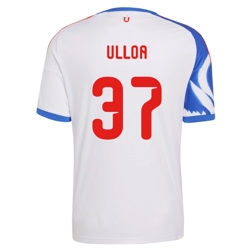 Danxen Uomo Maglia Cristóbal Ulloa #37 Bianco Blu Navy Kit Gara Away 2026/27 Maglietta