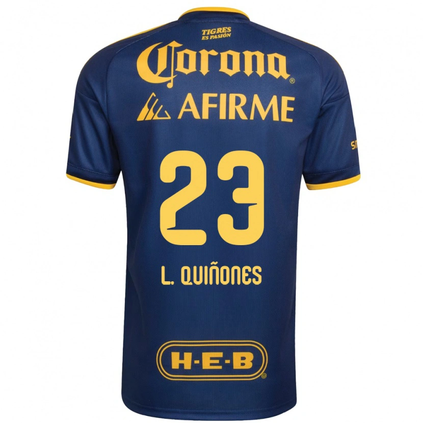 Danxen Uomo Maglia Luis Quinones #23 Blu Reale Giallo Kit Gara Away 2026/27 Maglietta
