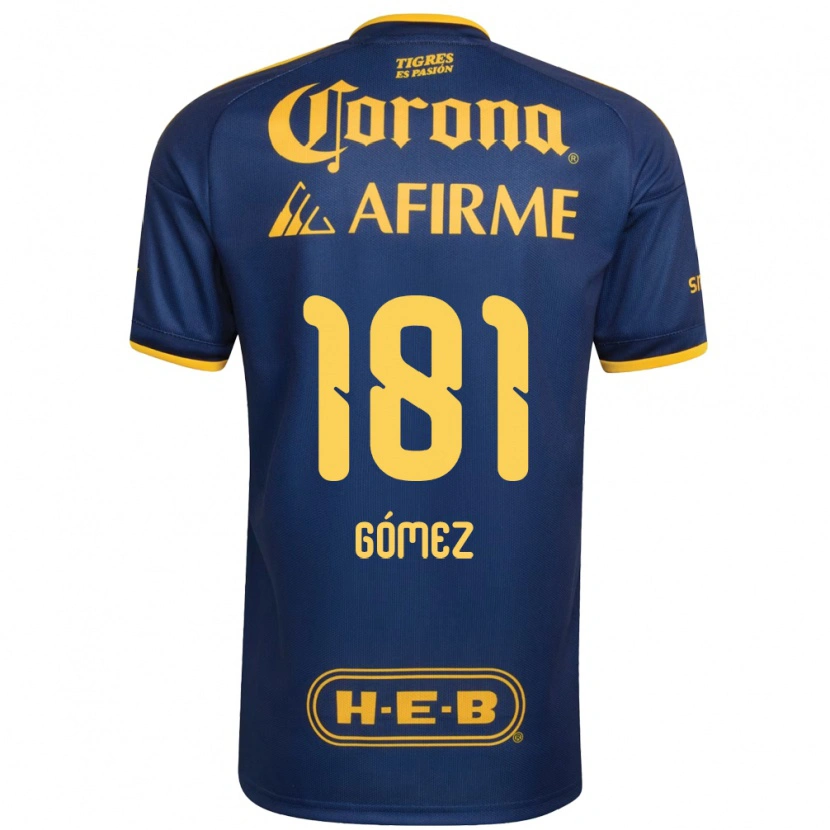 Danxen Uomo Maglia Luis Gómez #181 Blu Reale Giallo Kit Gara Away 2026/27 Maglietta