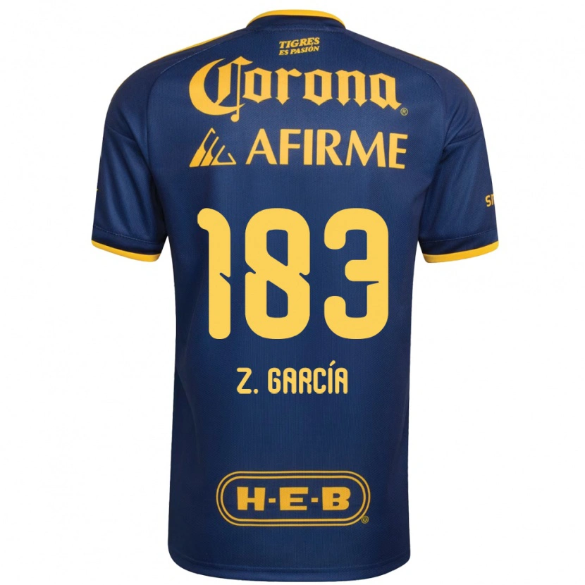 Danxen Uomo Maglia Zahir García #183 Blu Reale Giallo Kit Gara Away 2026/27 Maglietta