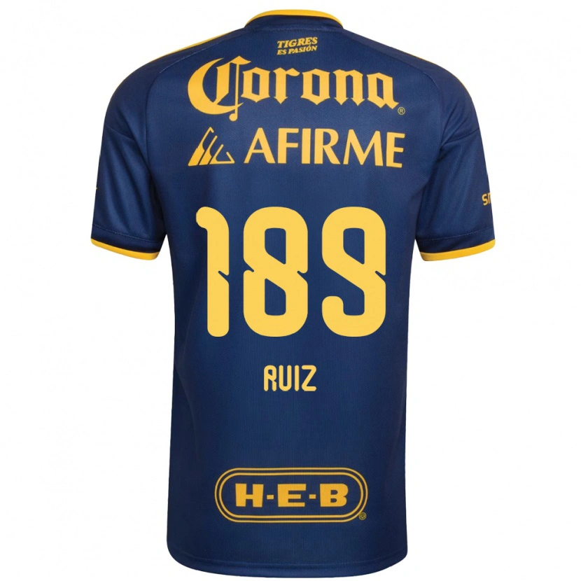 Danxen Uomo Maglia Óscar Ruiz #189 Blu Reale Giallo Kit Gara Away 2026/27 Maglietta