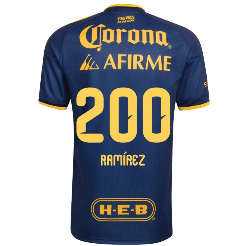 Danxen Uomo Maglia Diego Ramírez #200 Blu Reale Giallo Kit Gara Away 2026/27 Maglietta