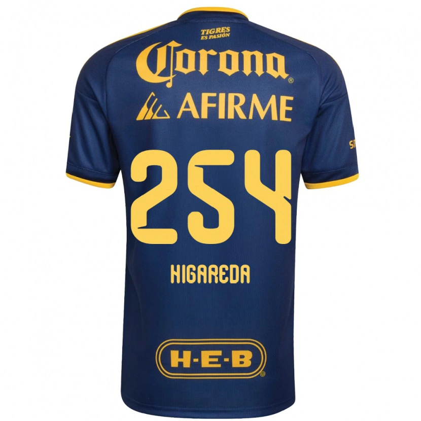 Danxen Uomo Maglia Dorian Higareda #254 Blu Reale Giallo Kit Gara Away 2026/27 Maglietta