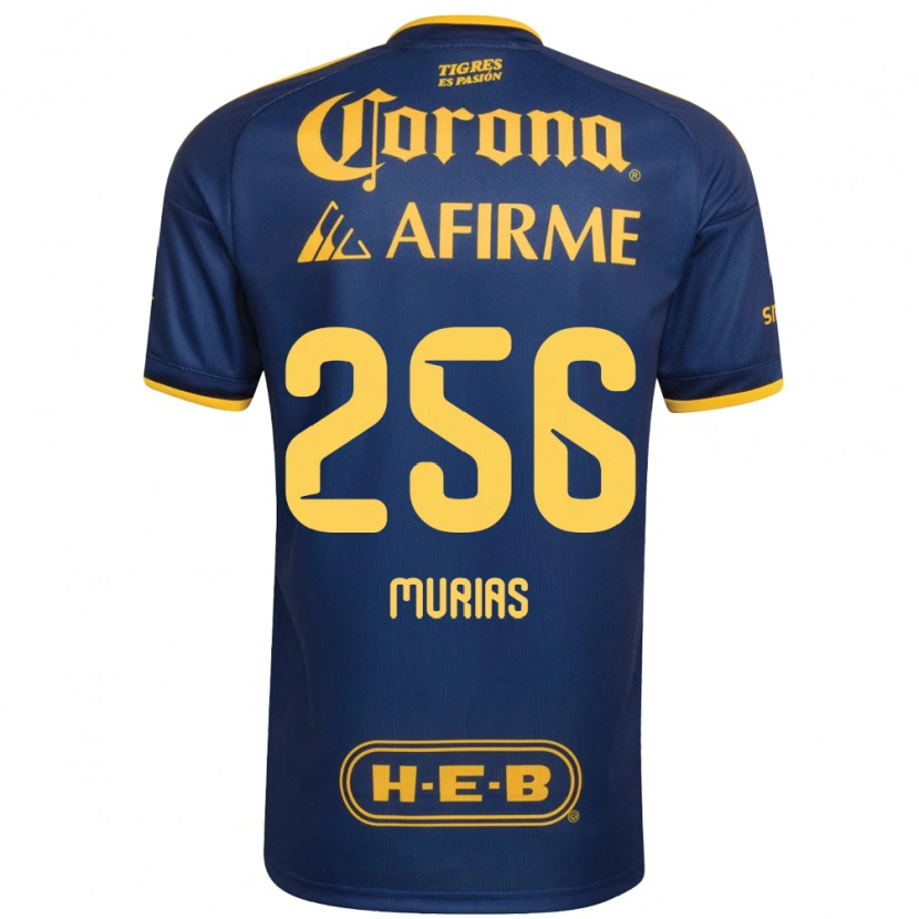 Danxen Uomo Maglia Mauricio Murias #256 Blu Reale Giallo Kit Gara Away 2026/27 Maglietta