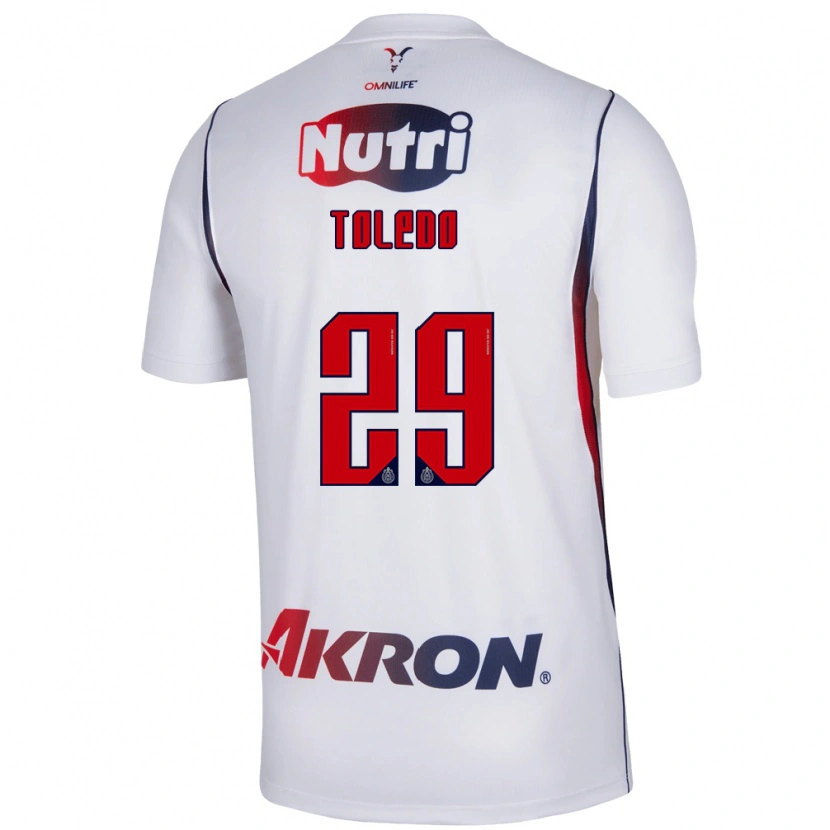 Danxen Uomo Maglia Wendy Toledo #29 Bianco Rosso Blu Navy Kit Gara Away 2026/27 Maglietta