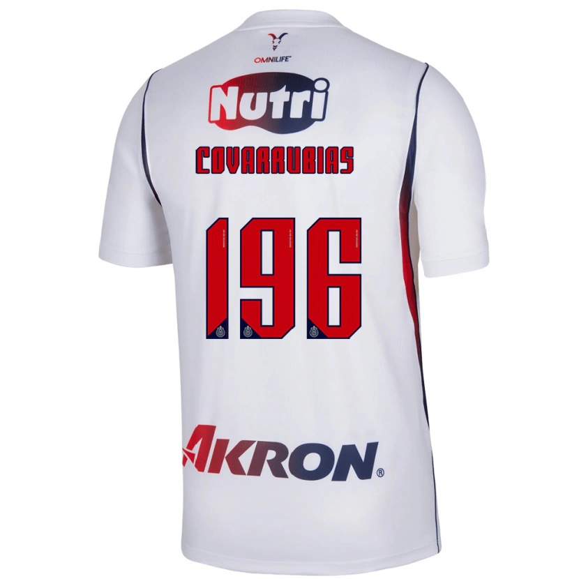 Danxen Uomo Maglia Diego Covarrubias #196 Bianco Rosso Blu Navy Kit Gara Away 2026/27 Maglietta