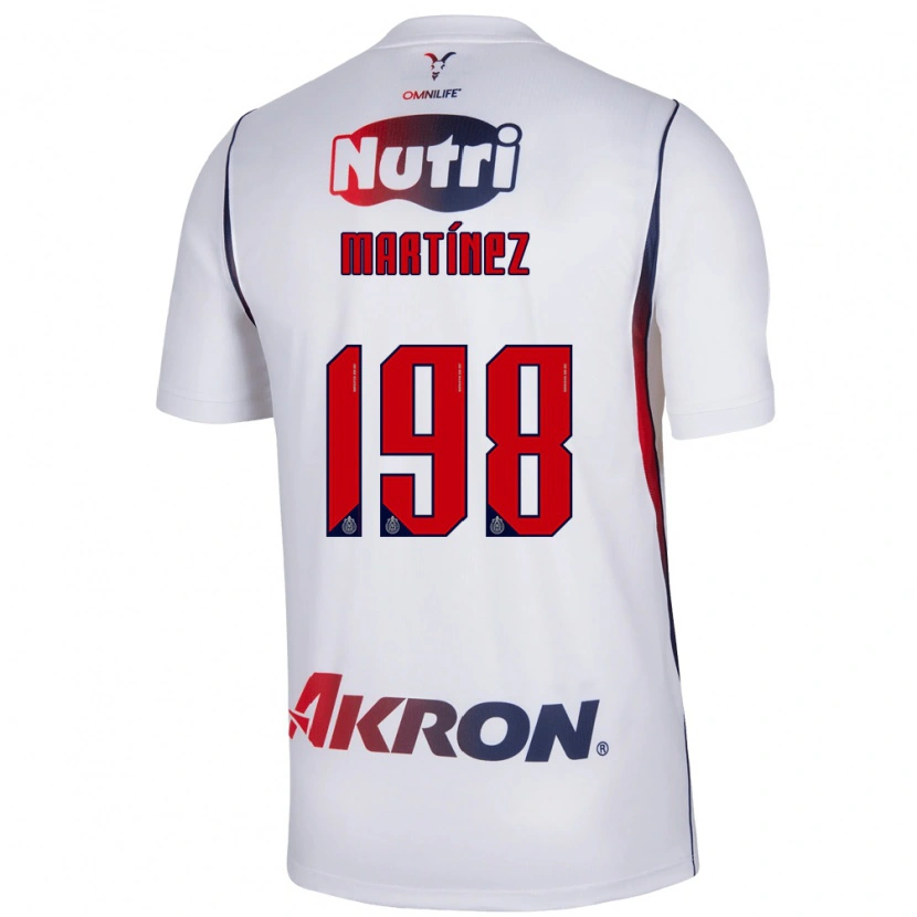Danxen Uomo Maglia Andrew Martínez #198 Bianco Rosso Blu Navy Kit Gara Away 2026/27 Maglietta