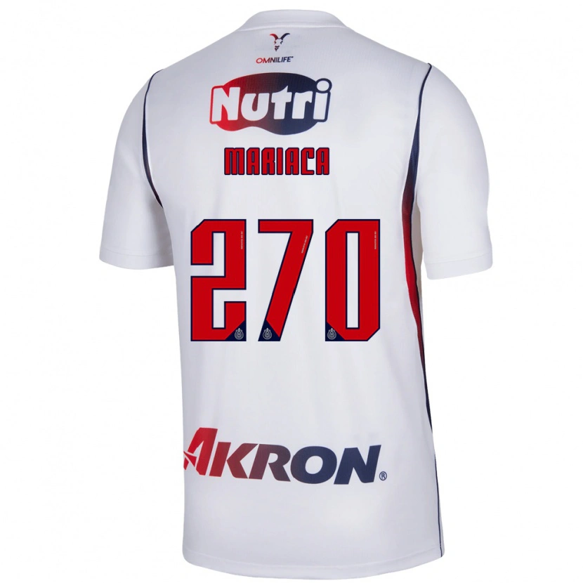 Danxen Uomo Maglia Aldrin Mariaca #270 Bianco Rosso Blu Navy Kit Gara Away 2026/27 Maglietta