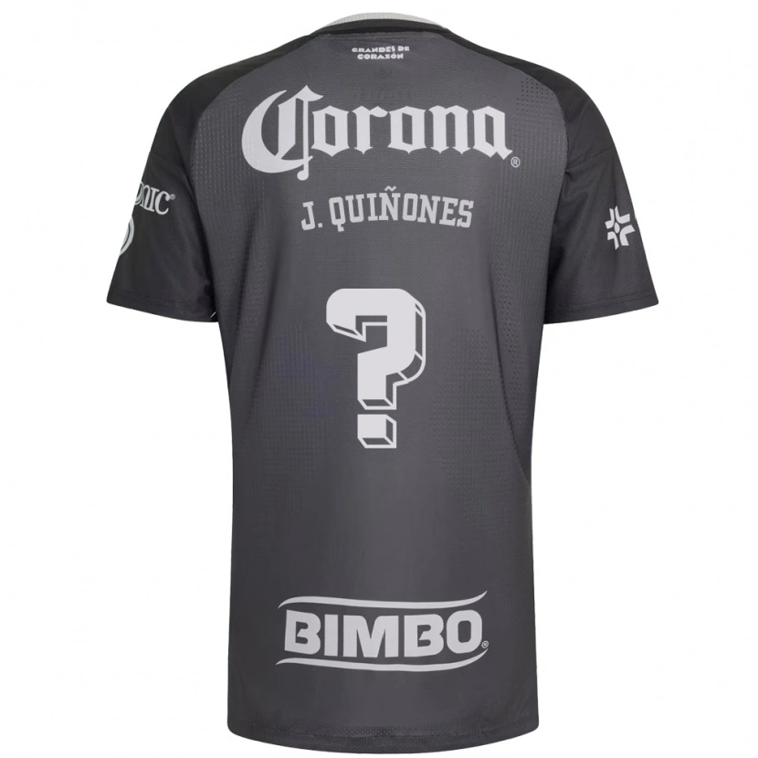 Danxen Uomo Maglia Julián Quiñones #0 Grigio Bianco Nero Kit Gara Away 2026/27 Maglietta