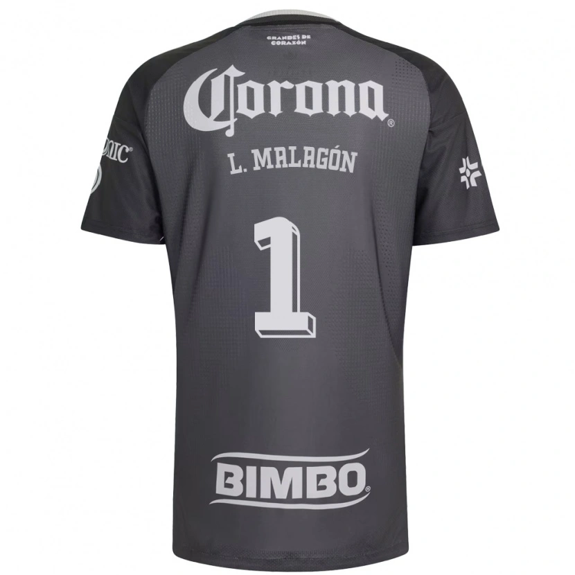 Danxen Uomo Maglia Luis Malagón #1 Grigio Bianco Nero Kit Gara Away 2026/27 Maglietta