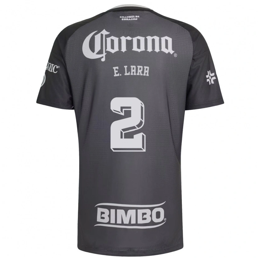 Danxen Uomo Maglia Emilio Lara #2 Grigio Bianco Nero Kit Gara Away 2026/27 Maglietta