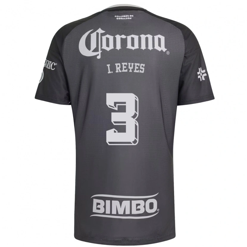 Danxen Uomo Maglia Israel Reyes #3 Grigio Bianco Nero Kit Gara Away 2026/27 Maglietta