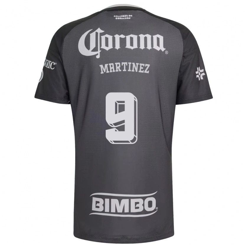 Danxen Uomo Maglia Katty Martinez #9 Grigio Bianco Nero Kit Gara Away 2026/27 Maglietta