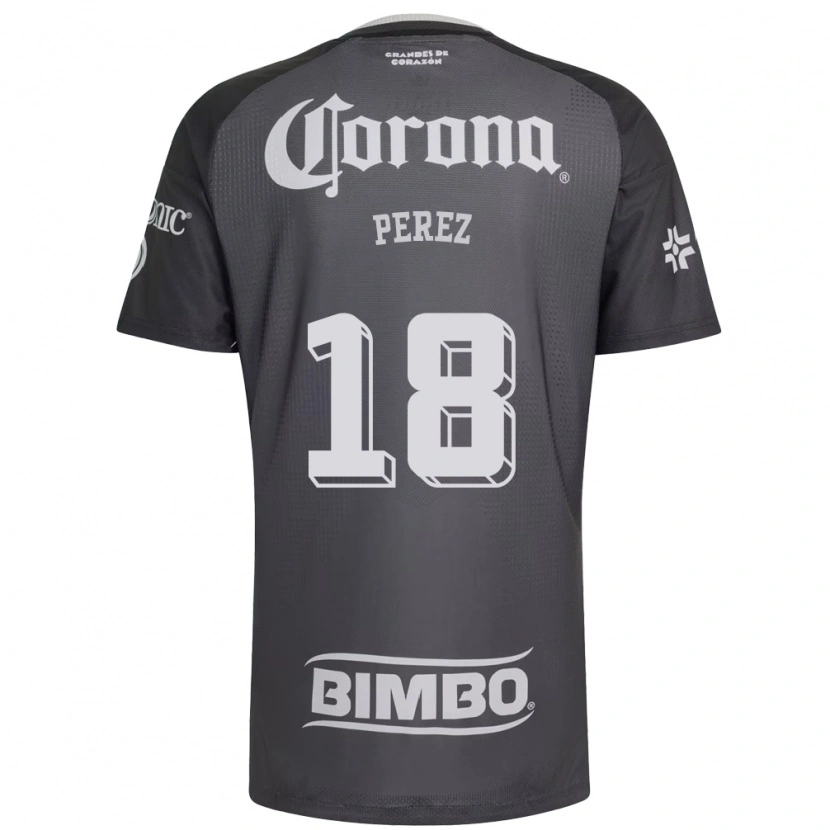 Danxen Uomo Maglia Amanda Perez #18 Grigio Bianco Nero Kit Gara Away 2026/27 Maglietta