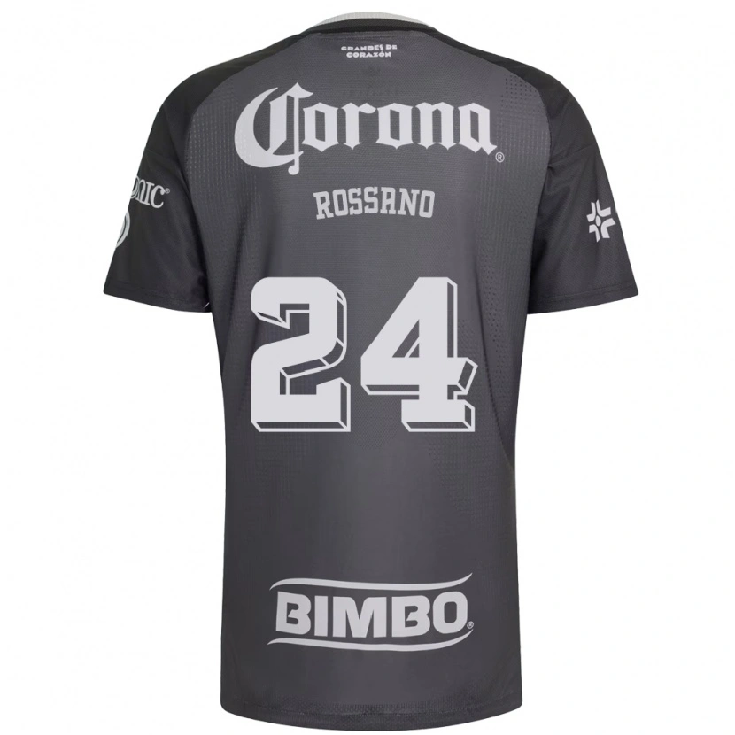 Danxen Uomo Maglia Franco Rossano #24 Grigio Bianco Nero Kit Gara Away 2026/27 Maglietta