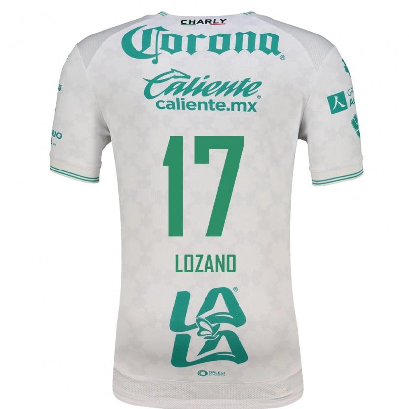Danxen Uomo Maglia Esteban Lozano #17 Verde Chiaro Bianco Kit Gara Away 2026/27 Maglietta