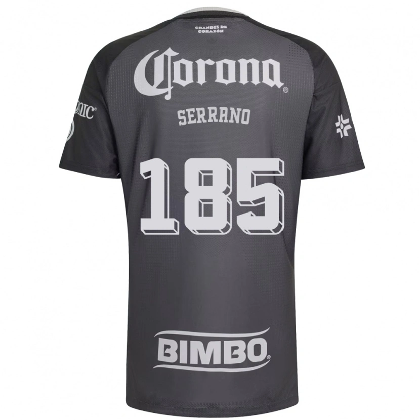 Danxen Uomo Maglia Max Serrano #185 Grigio Bianco Nero Kit Gara Away 2026/27 Maglietta
