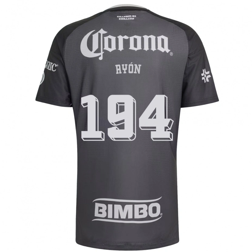 Danxen Uomo Maglia César Ayón #194 Grigio Bianco Nero Kit Gara Away 2026/27 Maglietta