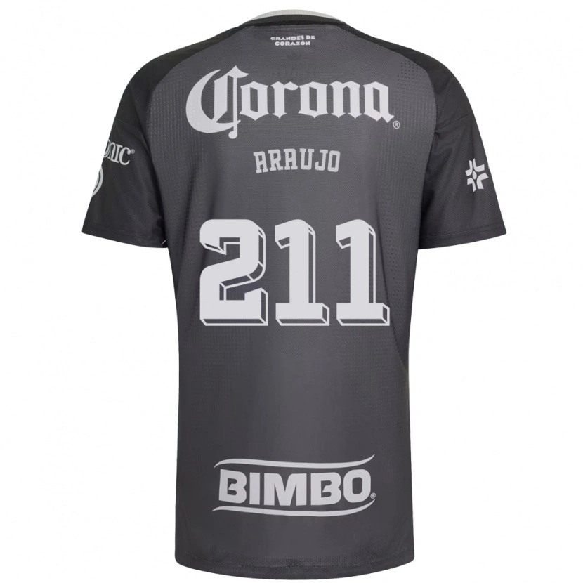 Danxen Uomo Maglia Andrés Araujo #211 Grigio Bianco Nero Kit Gara Away 2026/27 Maglietta