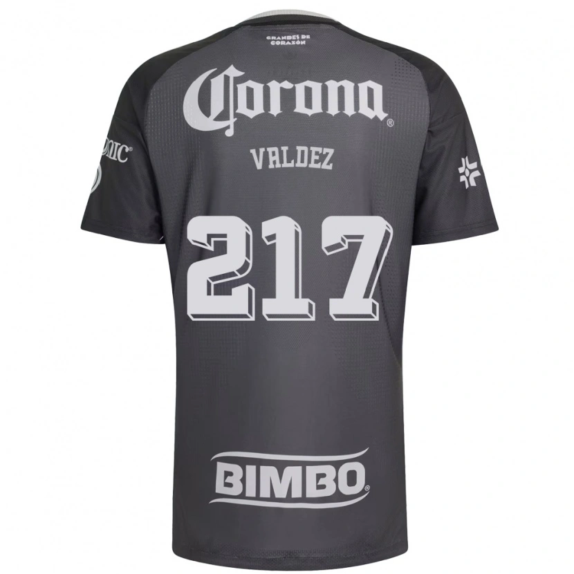 Danxen Uomo Maglia Víctor Valdez #217 Grigio Bianco Nero Kit Gara Away 2026/27 Maglietta