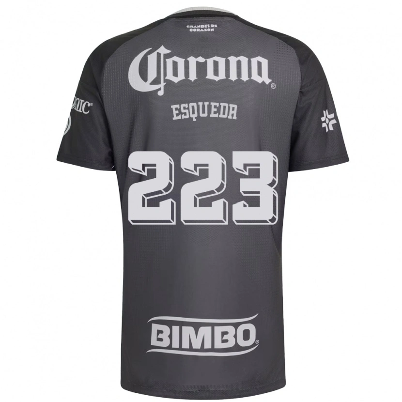 Danxen Uomo Maglia Diego Esqueda #223 Grigio Bianco Nero Kit Gara Away 2026/27 Maglietta